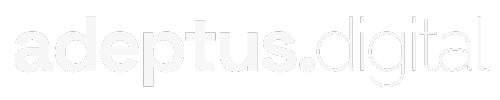 adeptus.digital Symbol White on Navy